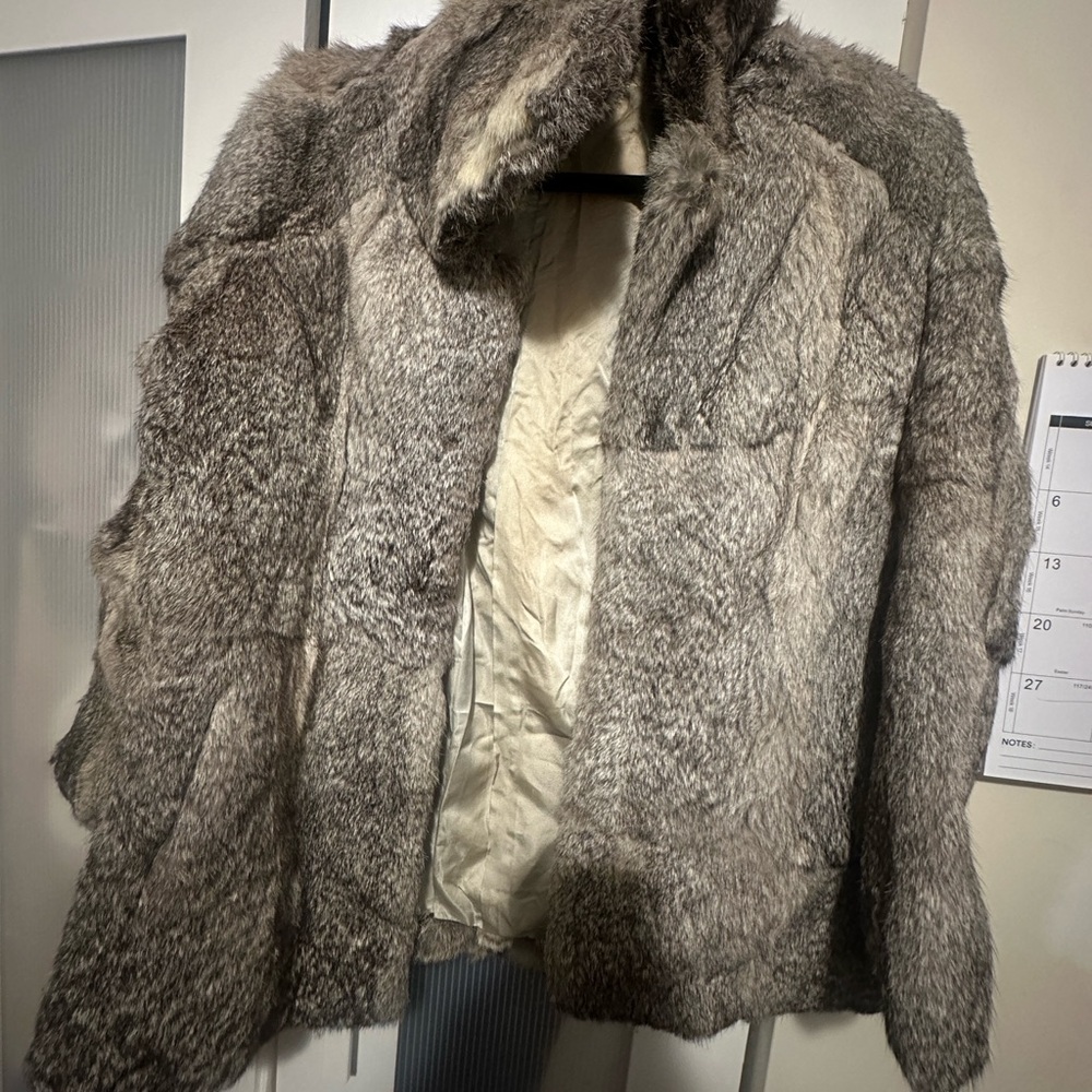Gray Fur Coat